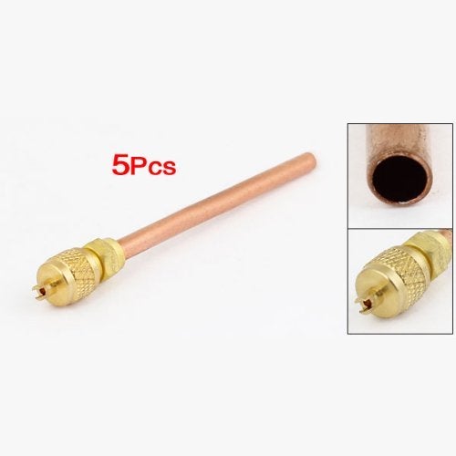 GBSTORE 5 Pcs Air Conditioner Spare Part 6mm Copper Tube OD Filling Access Valve Monodirectional CT-340 - Image 2