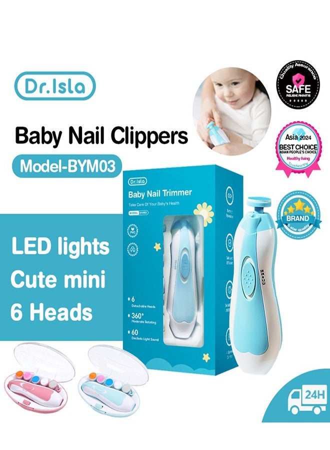 Dr.isla 6 في 1، ماكينة تشذيب أظافر الأطفال الكهربائية، مقلمة أظافر للكبار، ملمع أظافر، باديكير ومانيكير، مقلمة أظافر للأطفال - Image 2