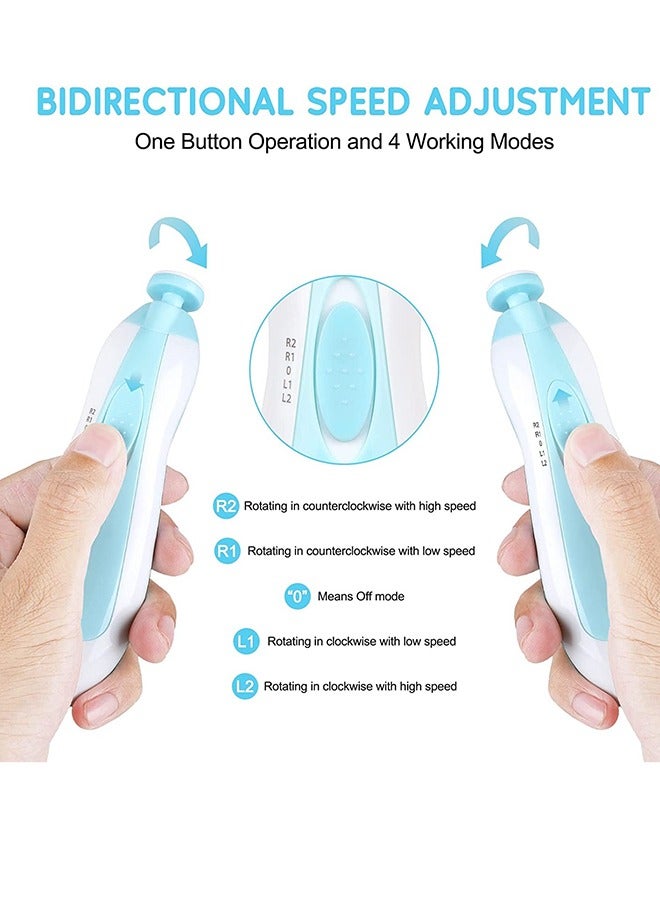 Dr.isla 6 في 1، ماكينة تشذيب أظافر الأطفال الكهربائية، مقلمة أظافر للكبار، ملمع أظافر، باديكير ومانيكير، مقلمة أظافر للأطفال - Image 5