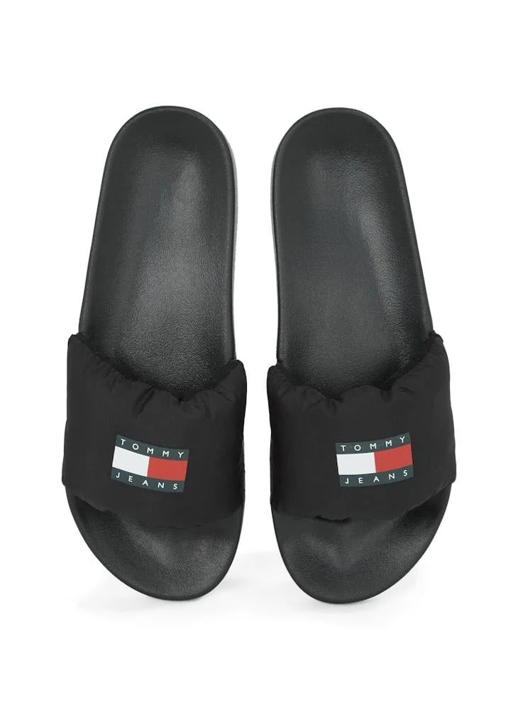 تومي جينز Logo Detailed Flip Flops