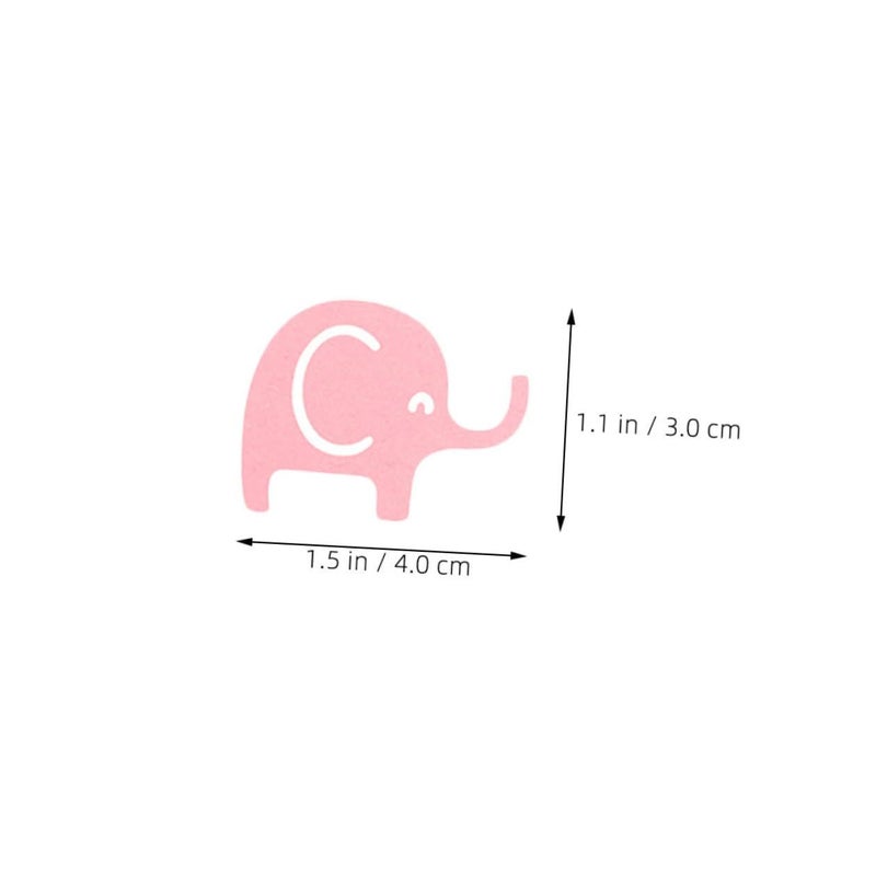 Pink Gray Elephant Shower Confetti 200 Pieces Newborn Celebration Party Decorations - Image 3
