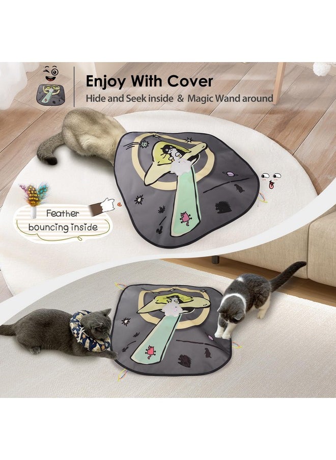 Orsda - ORSDA 4 in 1 Interactive Cat Toys - Automatic Cat Toys for Indoor Cats & Kittens, 8 Holes Mice Whack-A-Mole, Hide and Seek Smart Motion with 5PCS DIY Replacement Refills - Image 1