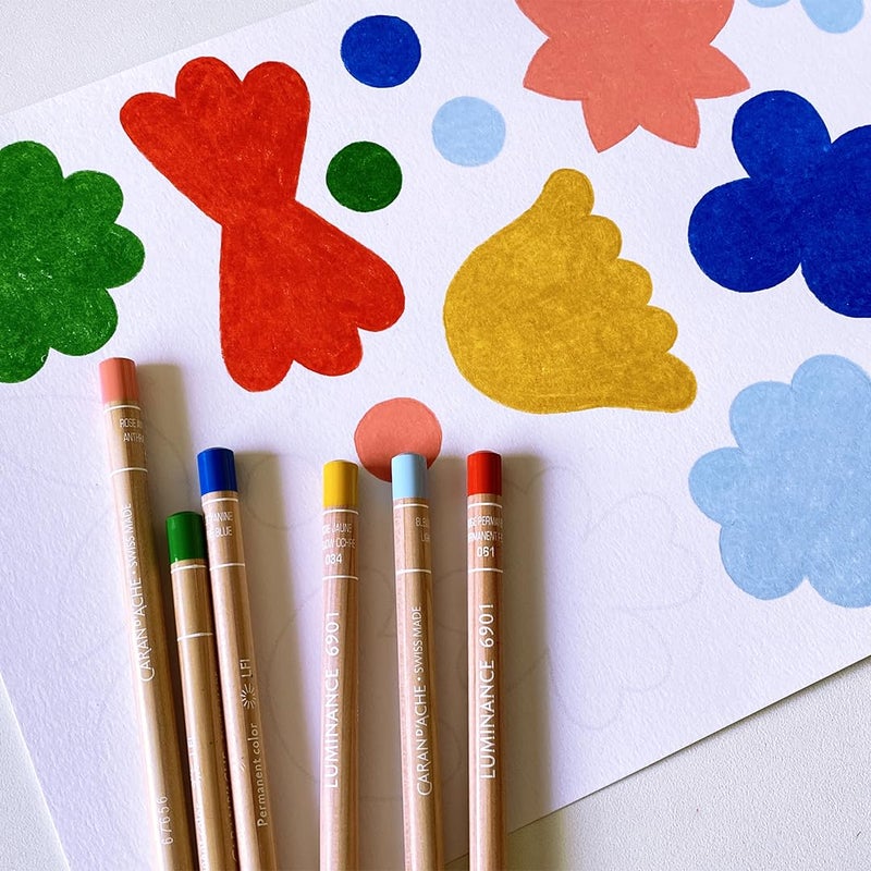 Caran d'Ache أقلام تلوين كاران د'اش 6901 لومننس مجموعة بورتريه 20 لون، متعدد الألوان، 26 × 19 × 2 سم. - Image 5