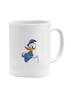 LIT Donald Duck Printed White Ceramic Coffee Mug  - Image 1