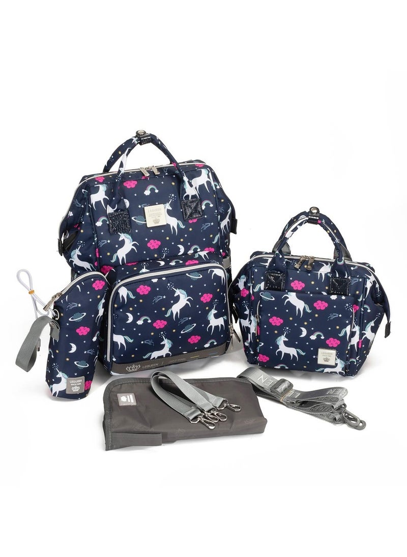 LEQUEEN - lequeen diaper bag set , 7th edition diamond , unicorn - Image 1