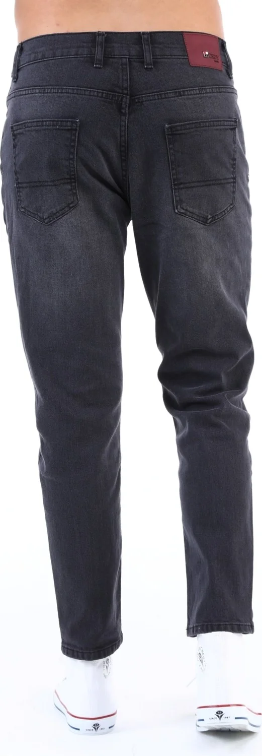 سيدي دينيم Men Anthracite High Waist Slim Leg Loose Jeans Mom Jeans C333