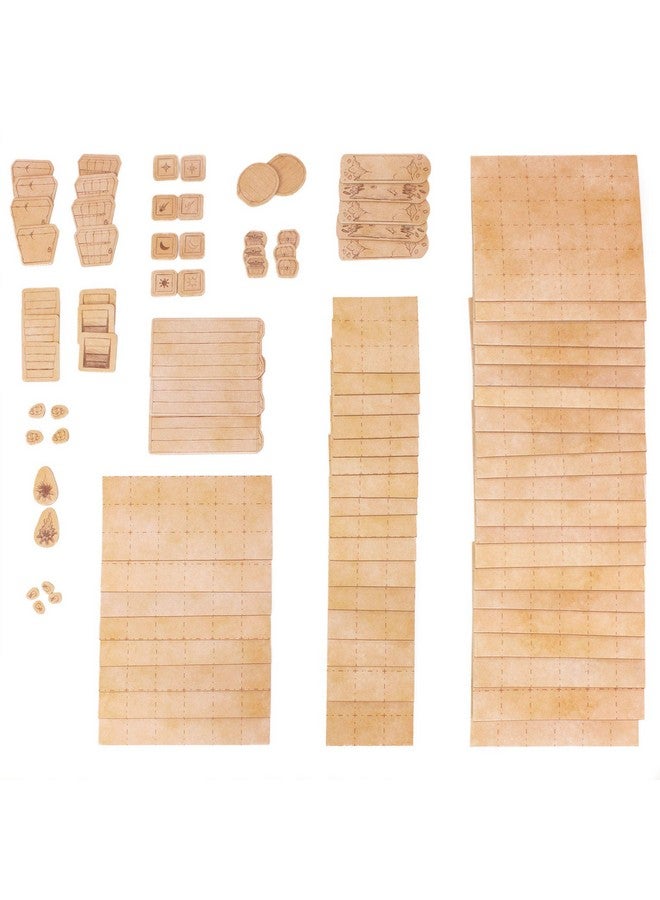 Stratagem The Master's Atlas Grid Tiles-Reversible Dry Wet Erase Battle Map for 3D DND-RPG Tabletop RPG Scenery-Dungeons Dragons Pathfinder- Tabletop Grid| Blank/Parchment - 44 Tiles & 48 Tokens - Image 2