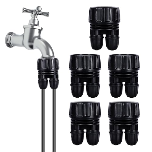 FULAIERGD 3/4'' to1/4'' Irrigation Hose Adapter, Drip Line to Faucet 3/4"Faucet Adapter to1/4" Irrigation tubing Drip Irrigation Hose Adapters, Garden Hose to 1/4 Tubing Adapter for Irrigation System - Image 1