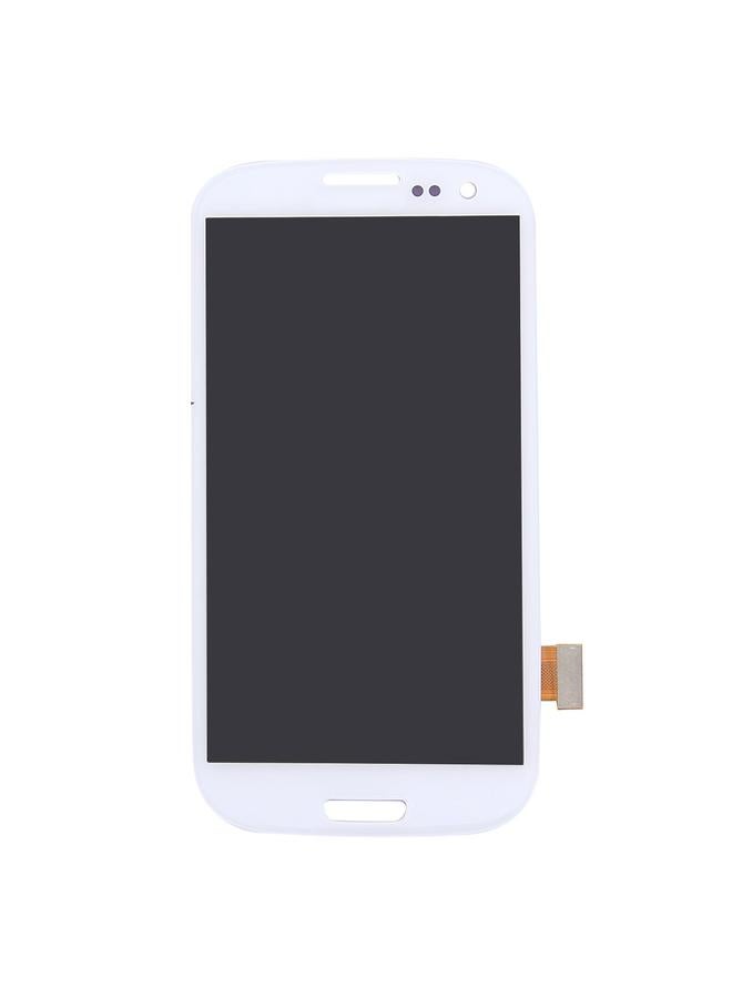 شاشة LCD أصلية بديلة + لوحة لمس لهاتف Galaxy SIII / i9300 باللون الأبيض - Image 2