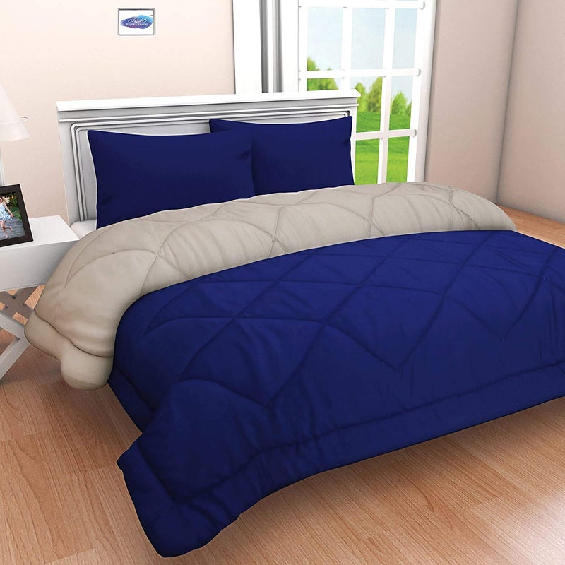 SVT SVT Microfiber 200TC Comforter Double Bed_Blue Grey  - Image 1
