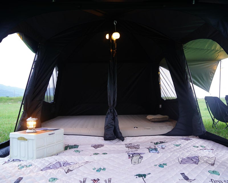 Vidalido 8-10 Person Camping Tent with 3 Door 2 Room Large Family Cabin Tents, Double Layer Waterproof Portable Glamping Tent, Big Tents for Outdoor Picnic Camping Hiking and Family Gathering - Image 3