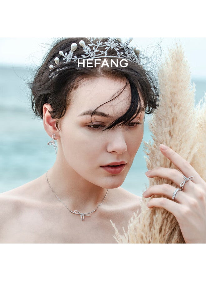 Hefang elry, Ribbon Stud Earrings, Simple Ear Accessories For Women, Elegant Birthday And New Year Gift For Girlfriend