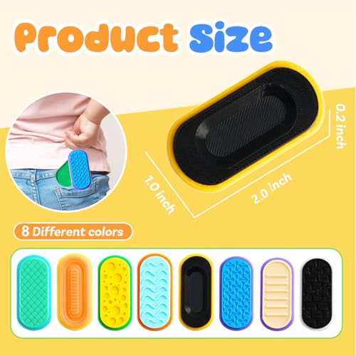 CGXRDK 8 PCS Magnetic Fidget Slider Toys for AdultKidsTeensDifferent Sensory Textures 4 Set Complete The Pill SlidersSmall Push Toysfor ADHDEDCOfficeClassroom - Image 5