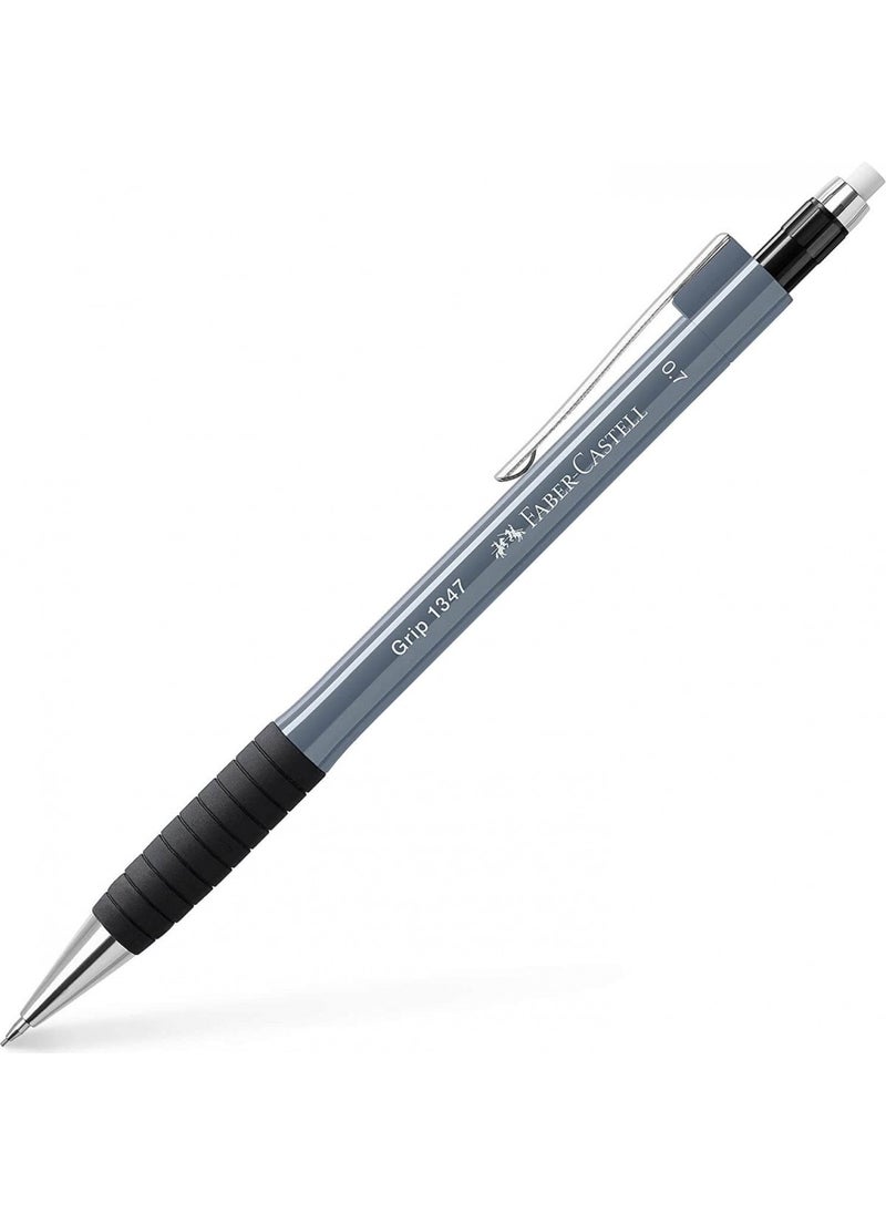 FABER-CASTELL - Faber Castell Grip 1347 Mechanical Pencil 0.7mm Stone Gray - Image 1