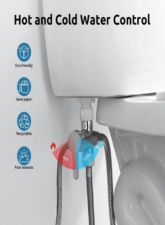 BRITULIF Hot and Cold Bidet Sprayer for Toilet, Bidet Attachment for Warm Water, Jet Sprayer for Toilet Muslim Shower, Ideal for Feminine Hygiene, Pet Cleaning, Cloth Diapers, and Elderly Care - Image 2