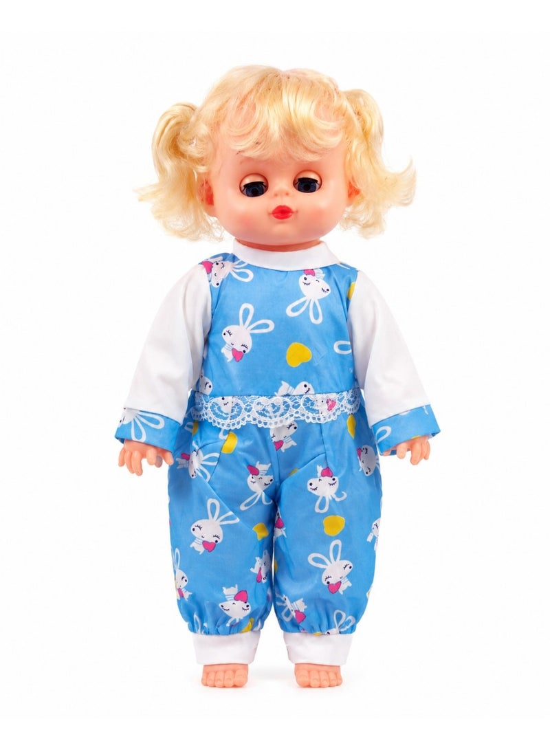 Blonde Baby Doll for Kids (Ages 3+)  - Realistic Soft Hair and Large Colored Eyes, Perfect Toy Gift for Girls - Image 3