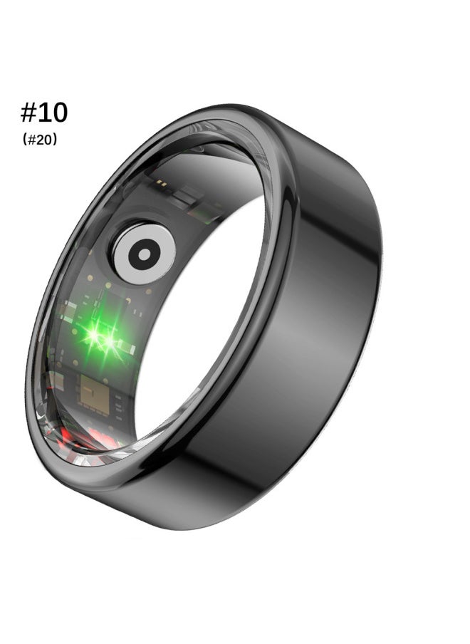 Generic IP68 Waterproof Heart Rate Sleep Pedometer Unisex Smart Ring-Color:#10 Gray  - Image 1