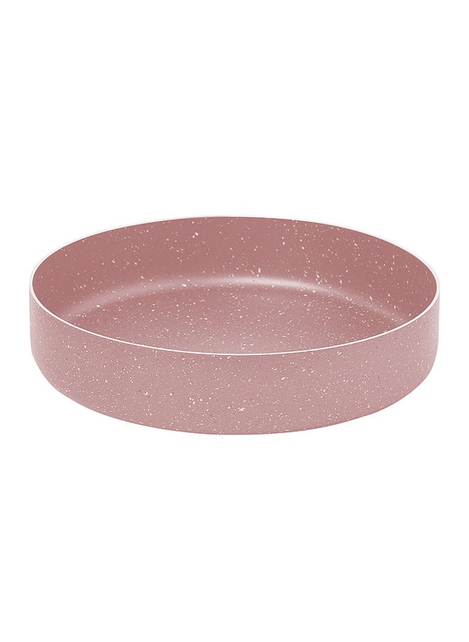 Napoli - 18 Pieces Turkish Granite Cookware Set with Pyrex Lid - Pink - Image 1