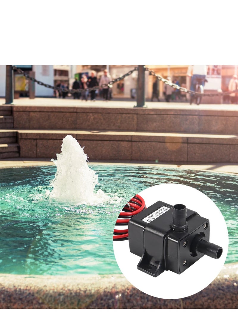 Generic 2pcs Mini Submersible Water Pump Water Pump DC 12V Small Fountain Pump for Aquarium Fish Tank Fountain Hydroponics Water Feature Indoor Fountains Fish Tank Hydroponics Pond(4.8W 240L/H) - Image 2