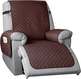 TAOCOCO Non-Slip Recliner Chair Cover Sofa Slipcover, Pet Cover for Small Recliner Chair with Elastic Straps, Washable - Image 1