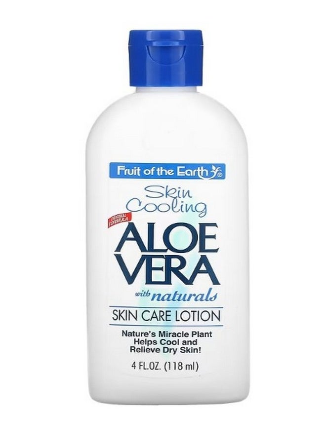 Fruit of the earth Aloe Vera with Naturals Skin Care Lotion 4 fl oz 118 ml  - Image 1