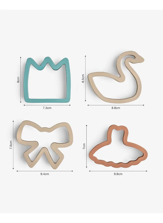 Citron Sandwich Cutters, Set Of 4, Ballerina