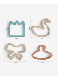 Citron Sandwich Cutters, Set Of 4, Ballerina  - Image 4