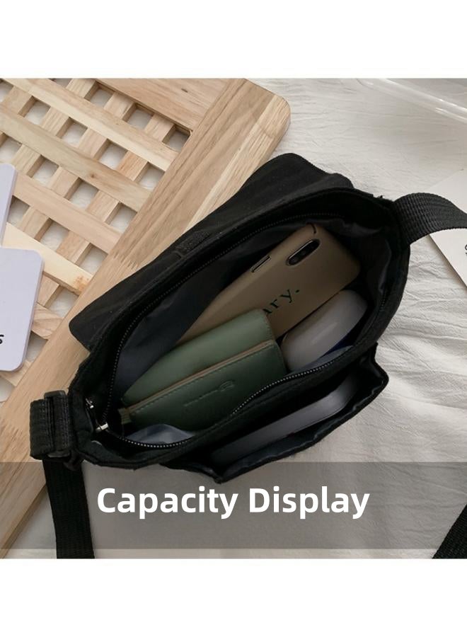 Unisex Stylish Crossbody Bag,  Men's/Women's  Large Capacity Messenger Bag Shoulder Bag Sling Bag Side Bag Carry Bag, Daily Commuter/Campus Phone Bag Satchel Bag for Girls/Boys/Teenagers/Students - Image 4