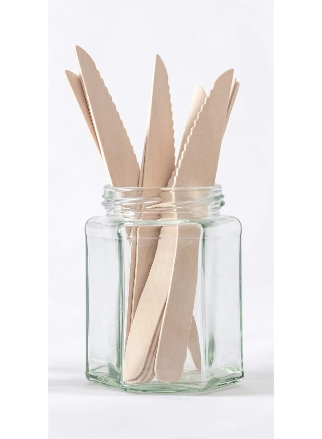 Chef Aid Birch Wooden Cutlery Pack Of 24 Knives - Fsc - Image 4
