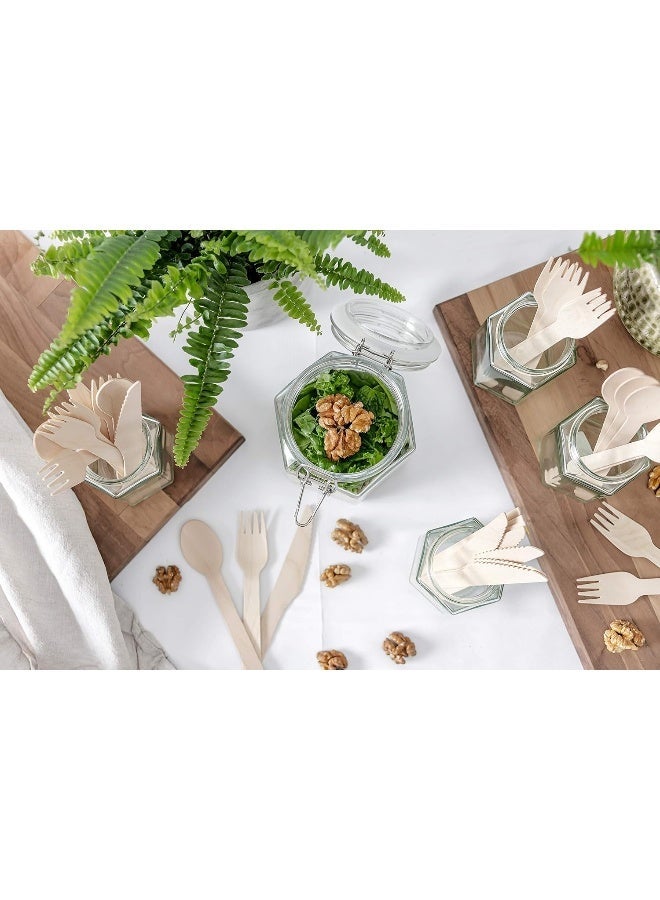 Chef Aid Birch Wooden Cutlery Pack Of 24 Knives - Fsc - Image 3