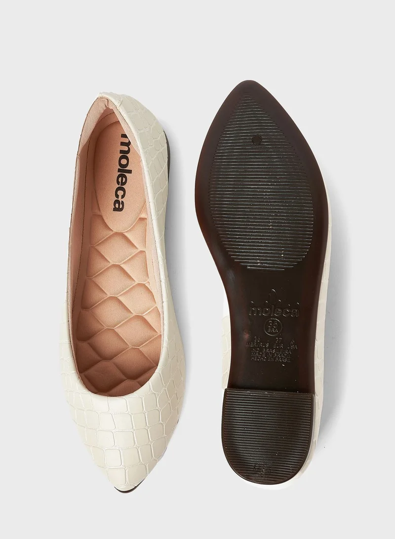 MOLECA Pointed Toe Ballerinas