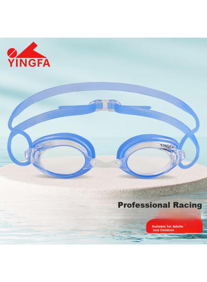 Yingfa Swimming Goggles, High-definition Anti-fog, Racing Compeion Training, Small Frame, For Students, Men And Women, Swimming Gl, Y570af, Transparent Blue - Image 1