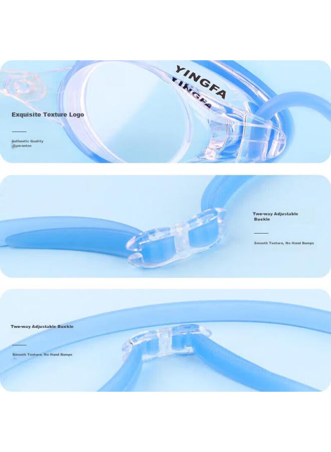 Yingfa Swimming Goggles, High-definition Anti-fog, Racing Compeion Training, Small Frame, For Students, Men And Women, Swimming Gl, Y570af, Transparent Blue - Image 3