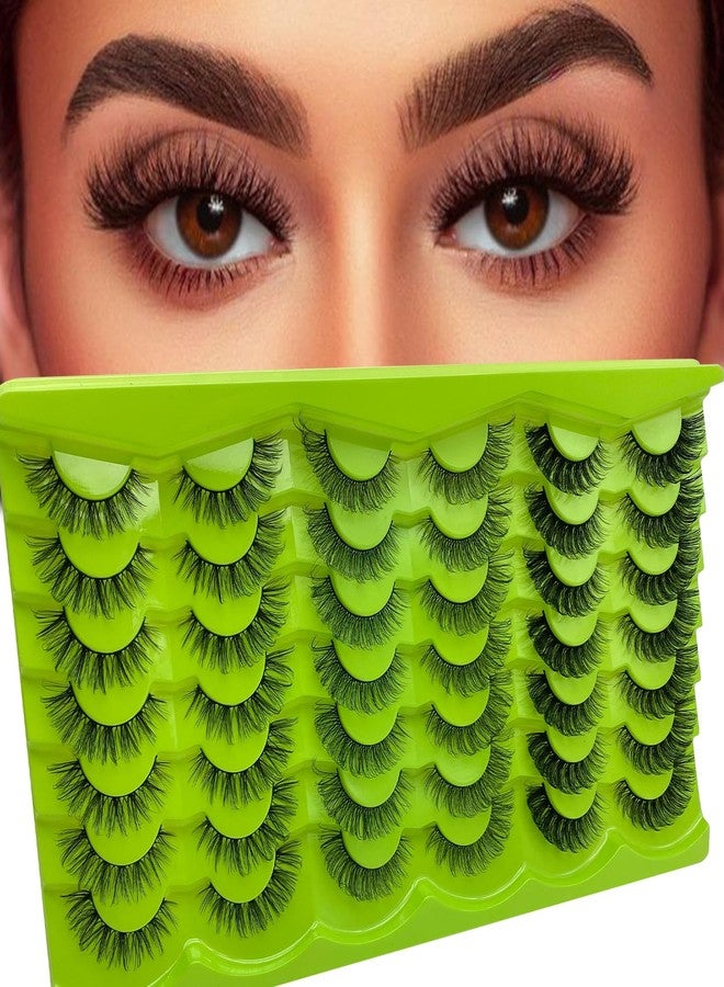 Royaomis 21 Pairs Russian Strips Lashes 12-18mm Wispy Fake Lashes that Look Like Extensions D Curl Lash Strips 3 Styles Natural False Lashes Mink(G-21) - Image 1