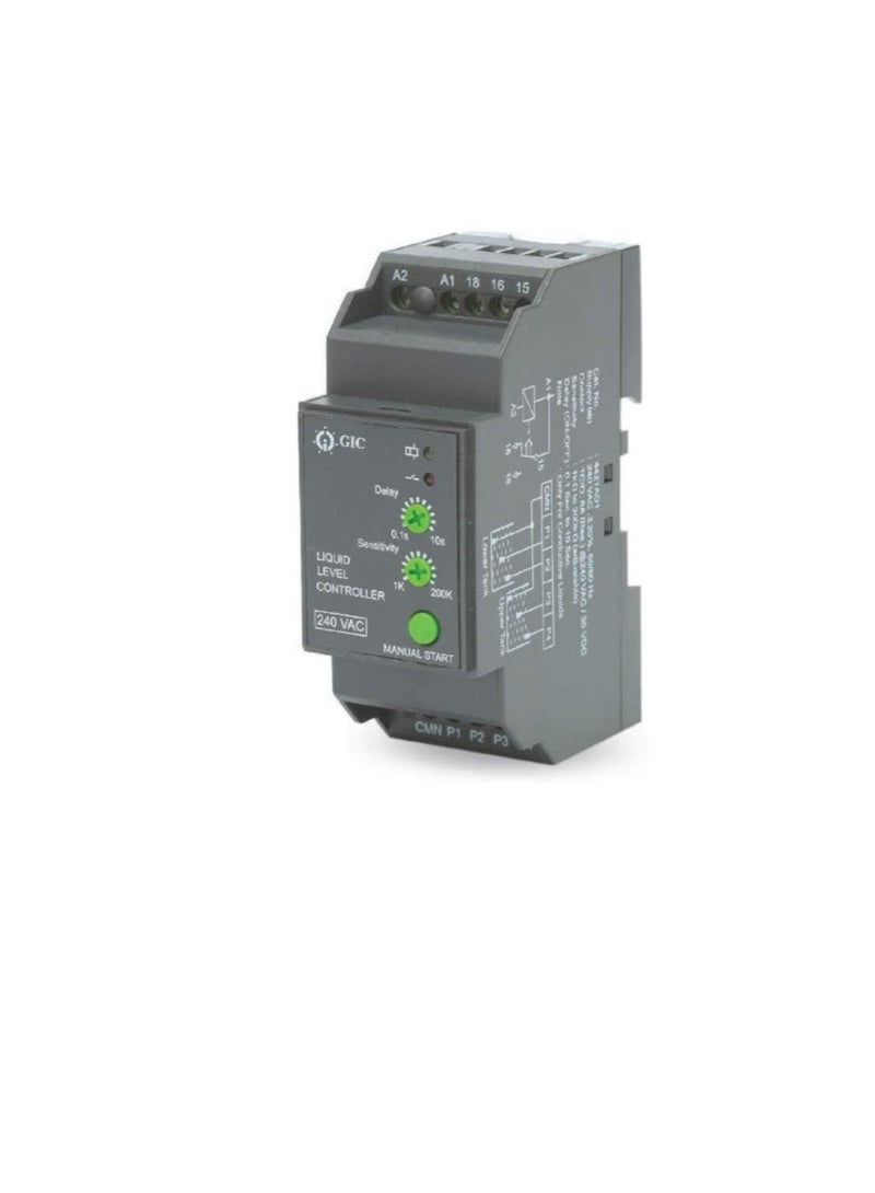 GIC Liquid level Controller, Control Water Level of Tank and Protects Submersible Pumps Against Dry Running And Prevents Overfilling, Stainless Steel Sensor Probe (Controller (4421AD1))  - Image 3