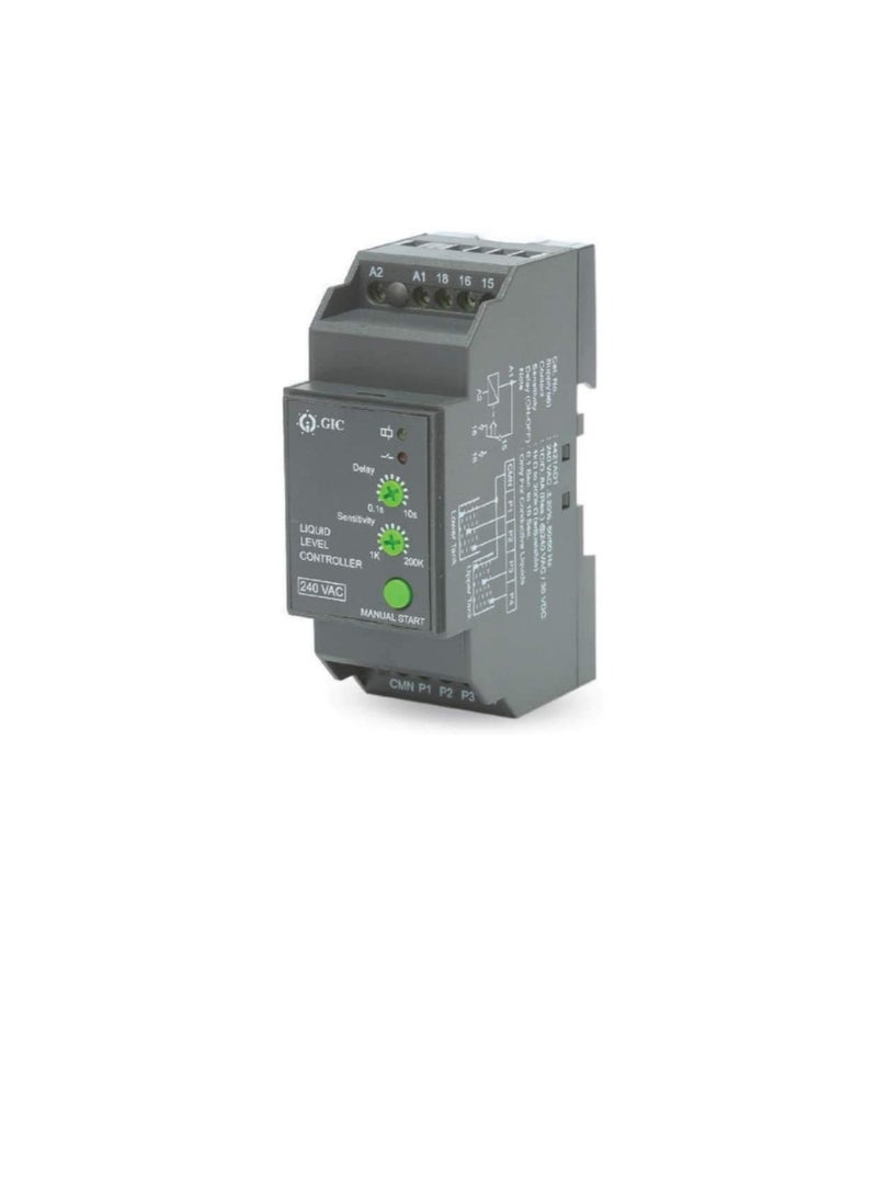 GIC Liquid level Controller, Control Water Level of Tank and Protects Submersible Pumps Against Dry Running And Prevents Overfilling, Stainless Steel Sensor Probe (Controller (4421AD1))  - Image 2