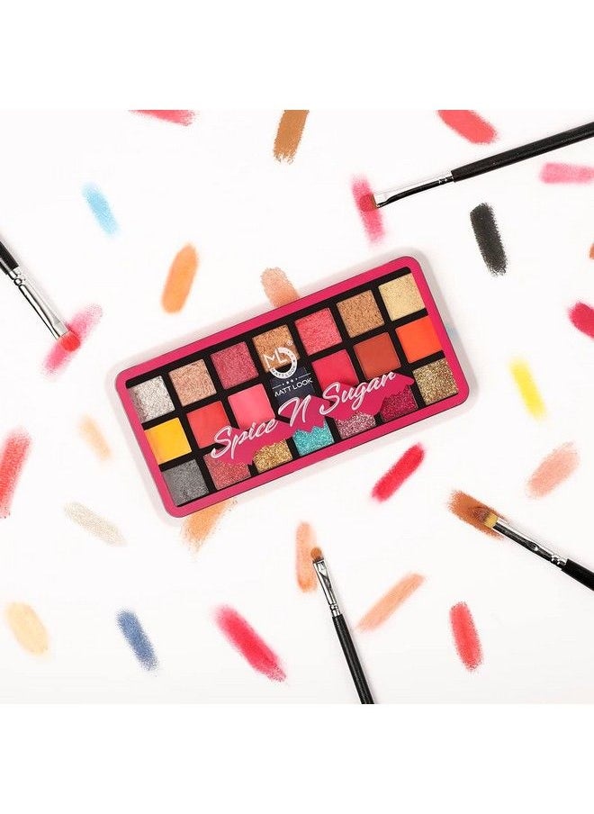 matt look Mattlook Salt N Paper Ultra Professional Eyeshadow Palette Multicolor01 21Gm  - Image 5