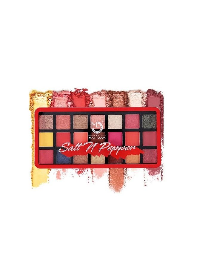 matt look Mattlook Salt N Paper Ultra Professional Eyeshadow Palette Multicolor01 21Gm  - Image 2