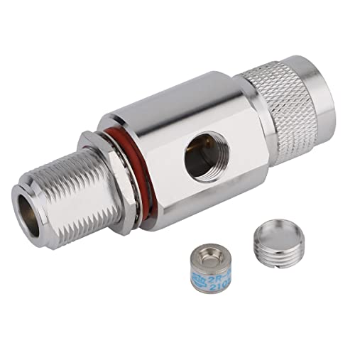 Riotaxy Lightning Arrestor N Male to Female Bulkhead 50 Ohm 0-3GHz with 90V Gas Tube Lightning Arrester - Image 3