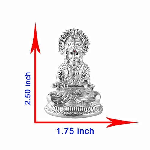 PRD CARATCAFE Silver 999 Annapurna Maa Statue, 25+ GMS God Murti for Home Pooja - Image 3
