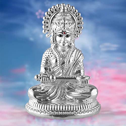 PRD CARATCAFE Silver 999 Annapurna Maa Statue, 25+ GMS God Murti for Home Pooja - Image 2