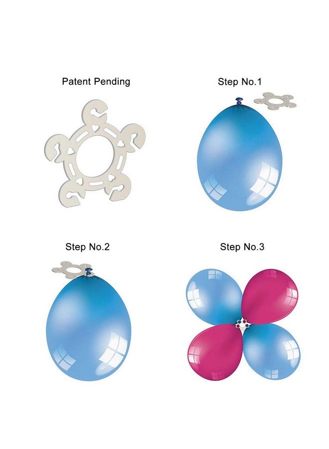 Tinabless Balloon Clips(120 Pcs), Tinabless Balloon Connectors For Decor Balloon Arch, Balloon Column Stand And Balloon Flowers - Image 4