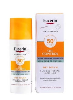 Eucee Oil Control Sun Gel-Cream Ultra Light SPF 50+ Dry Touch 50ml  - Image 1