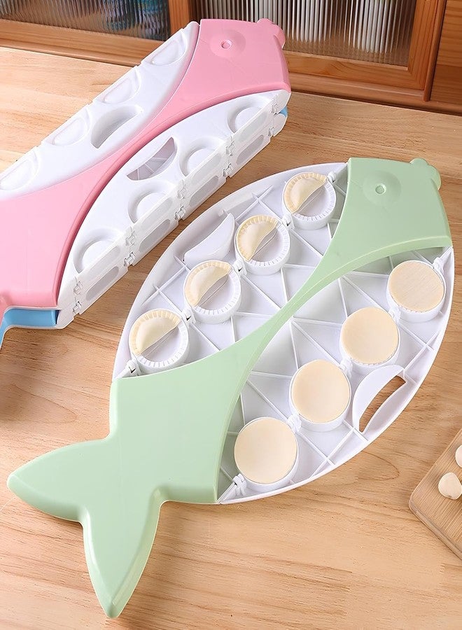 Gra8 Fish Shape Dumpling Maker Mold Manual Dumpling Press Tool Momos Gujiya Dumplings Easy Folding Kitchen Tool Perfect Shape Snacks - Image 1