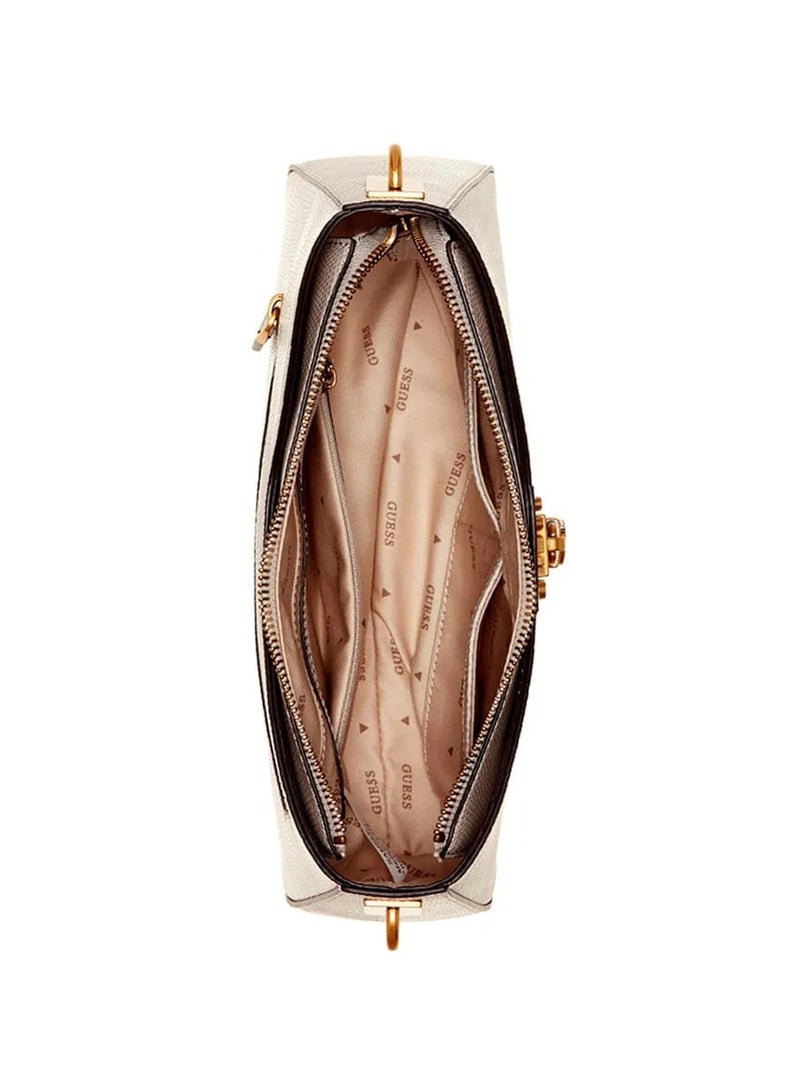GUESS GUESS GINEVRA NUDE SHOULDER BAG - Image 5