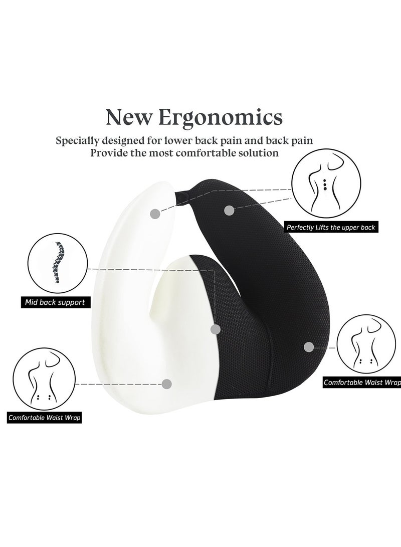 Ergonomic Lumbar Support Pillow for Car and Office Chairs, Ideal Back Cushion for Drivers and Office Workers, Men and Women - Image 2