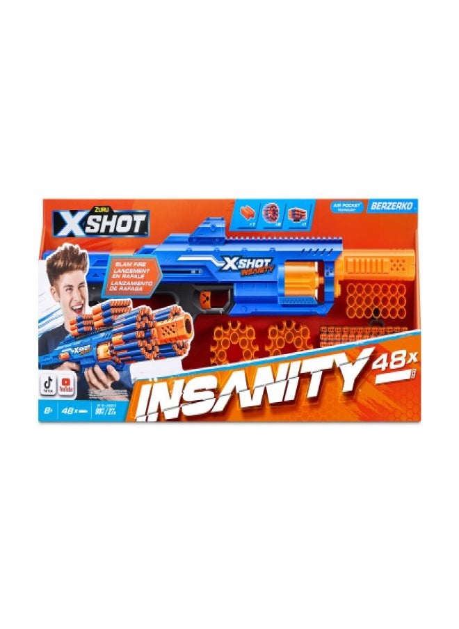 Zuru X-Shot X-SHOT- طلقة إنسانيتي بيرزيركو 6 (48 سهمًا)  - Image 1
