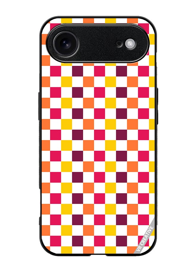 VR CREATIVE Protective Case Cover For Apple iPhone 17 Air Seamless With Colorful Checkerboard1 Design Multicolour