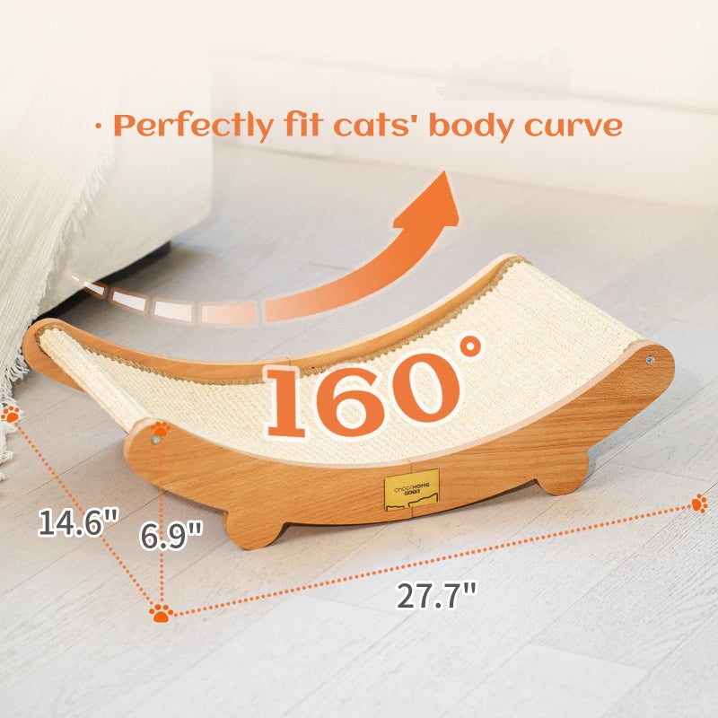 CHEERHOME PETS Sisal Cat Scratcher Bed for Indoor Cats Hammock for Scratching Pad Cat Chair Natural Sisal Cat Scratch Post for Large Cat Scratcher Lounge(Extra Large) - Image 3