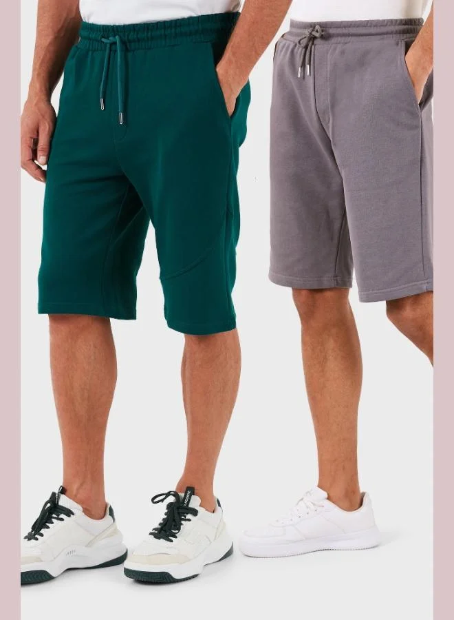 Buratti Buratti Cotton Regular Fit Normal Waist Pocket 2-Pack Shorts Men's SHORTS 590804142S2